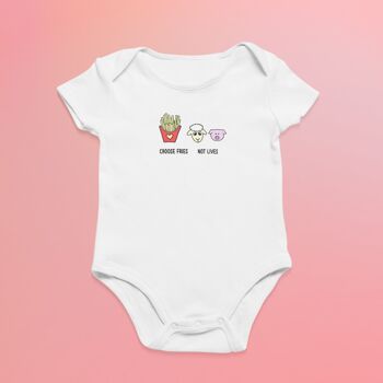 Choisissez Fries Not Lives Baby Onesie 2