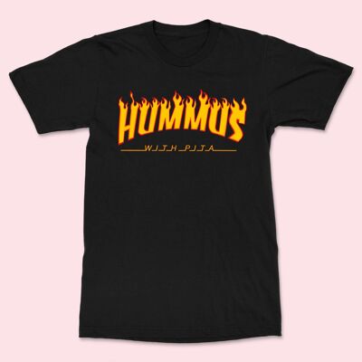 Camiseta HUMMUS CON PITA Unisex Negro