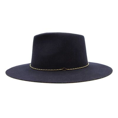 Sombrero de fieltro azul marino Christie - Azul marino