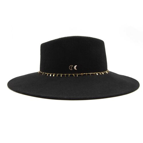 Chapeau en feutre Moon Sand Noir