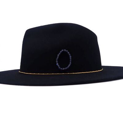 Sombrero de fieltro Josepha Negro