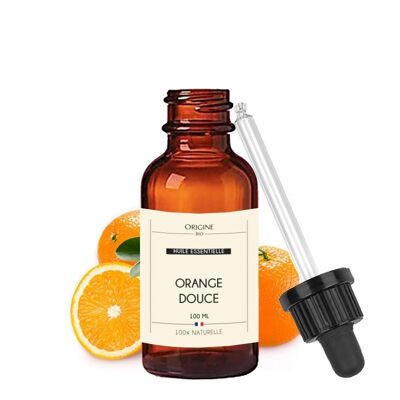 Huile essentielle Orange douce - 100 ml avec pipette
