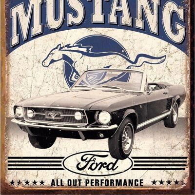 US Blechschild Mustang - Classic Muscle Car