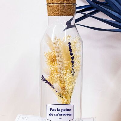Bottle of Dried Flowers - No need to water me