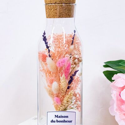 Bottle of Dried Flowers - Maison du bonheur