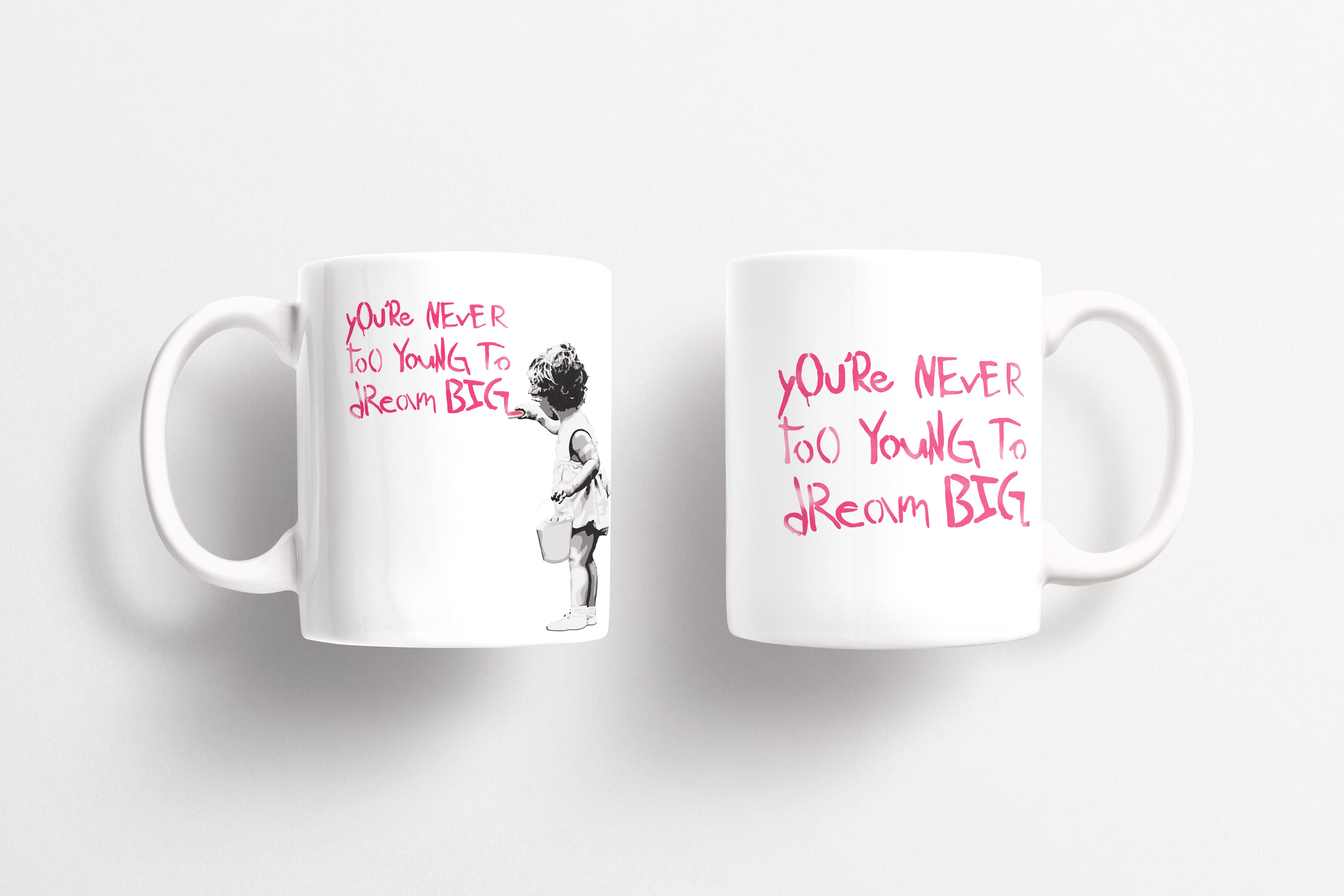 Tazza in ceramica Banksy 325 ml - Sogna in grande