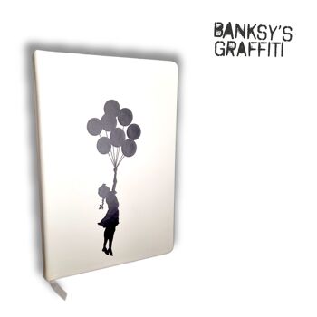Taccuino Banksy format A5 - Ragazza con palloncini 2
