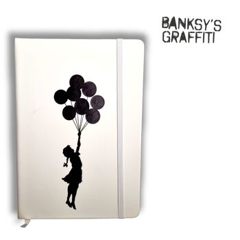 Taccuino Banksy format A5 - Ragazza con palloncini 3