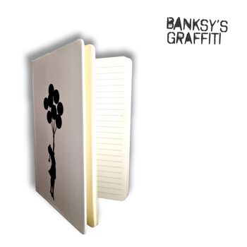 Taccuino Banksy format A5 - Ragazza con palloncini 4