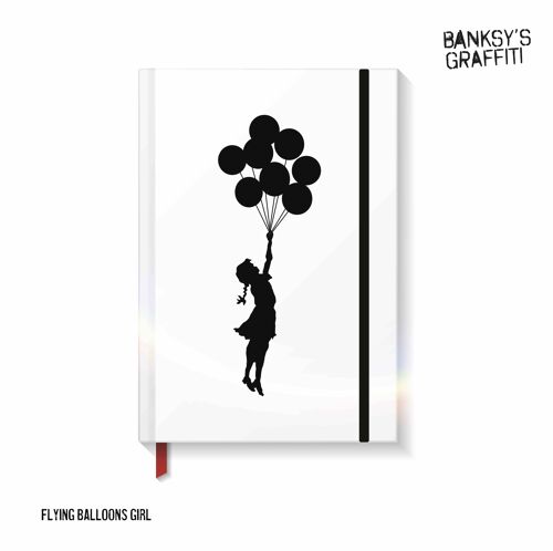 Taccuino Banksy formato A5 - Ragazza con palloncini