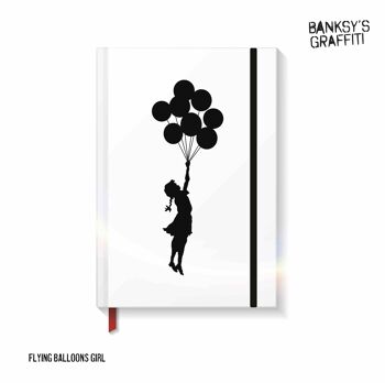 Taccuino Banksy format A5 - Ragazza con palloncini 1