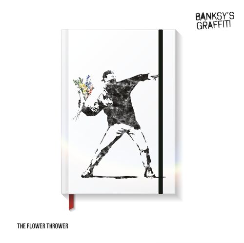 Taccuino Banksy formato A5 - Il lanciatore di fiori