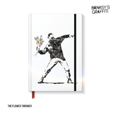 Taccuino Banksy format A5 - Il lanciatore di fiori