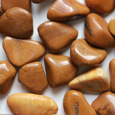 Yellow Jasper tumbled stone