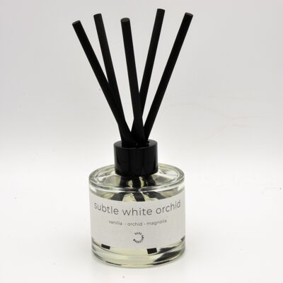 Reed-Diffusor | Subtile weiße Orchidee | 100ml | Blumiger Duft