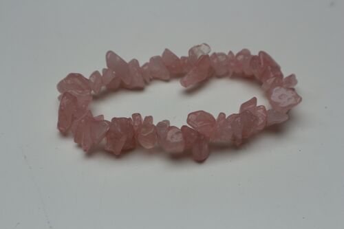 Rose quartz split bracelet