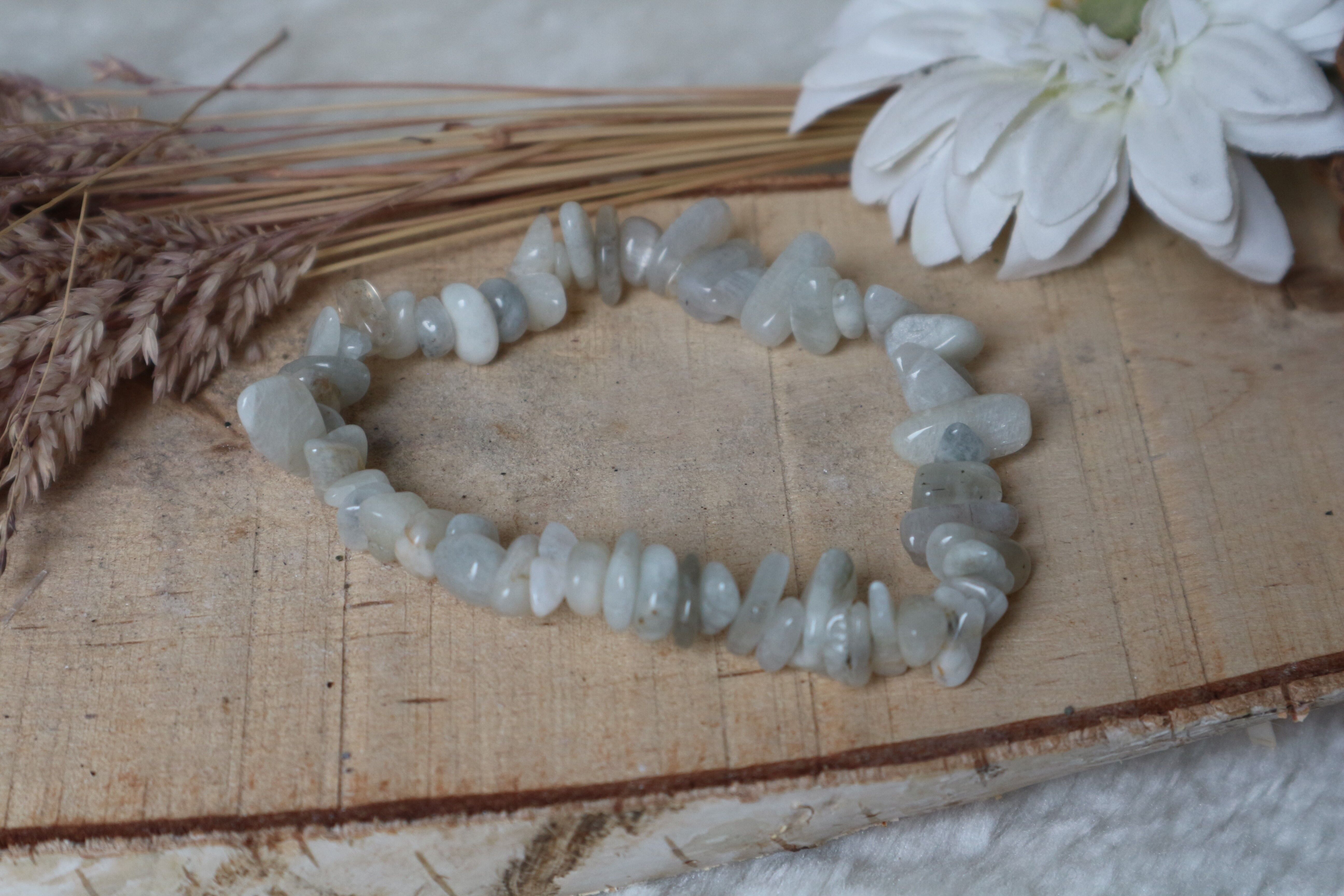 Split-Armband aus Mondstein