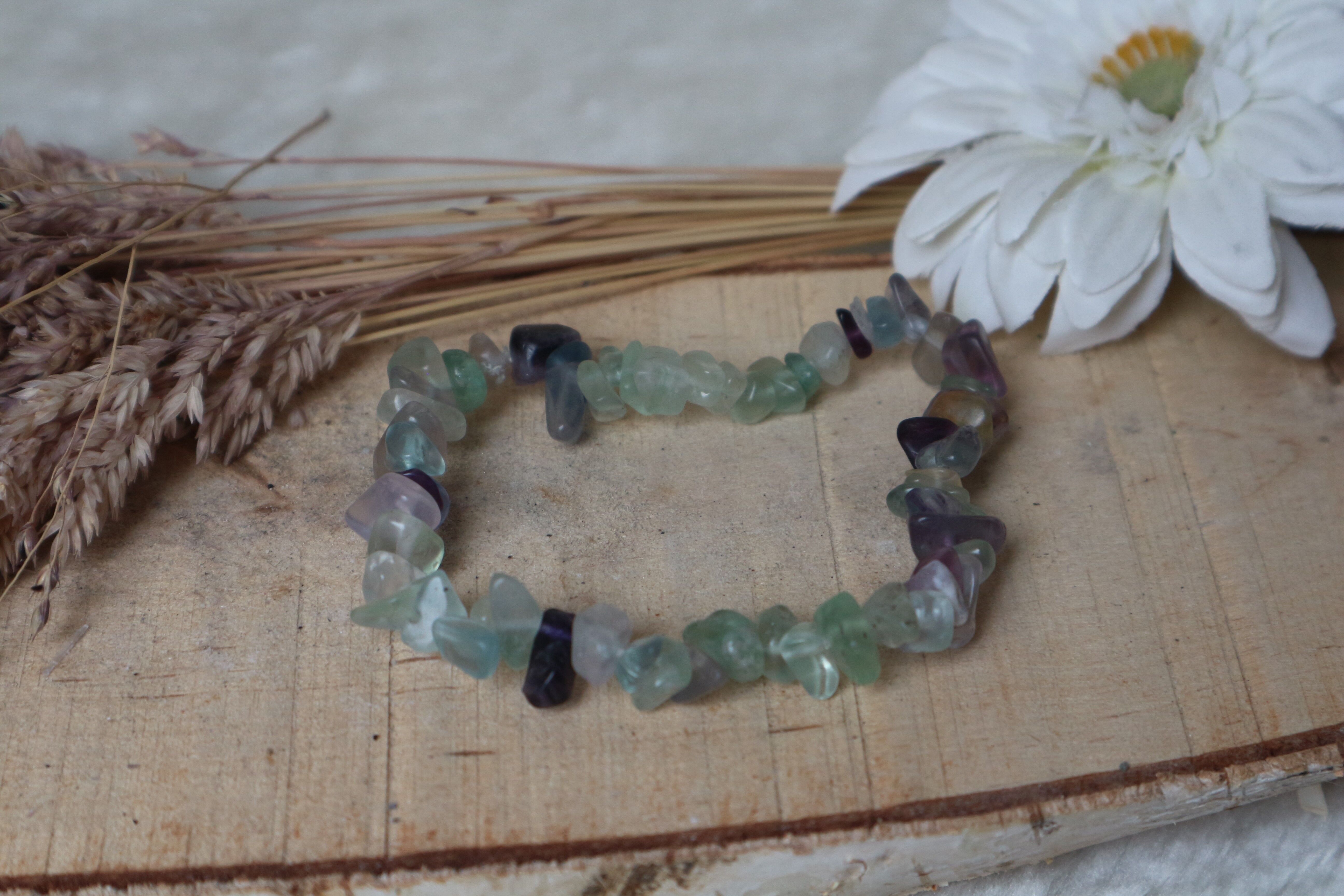 Bracciale diviso in fluorite