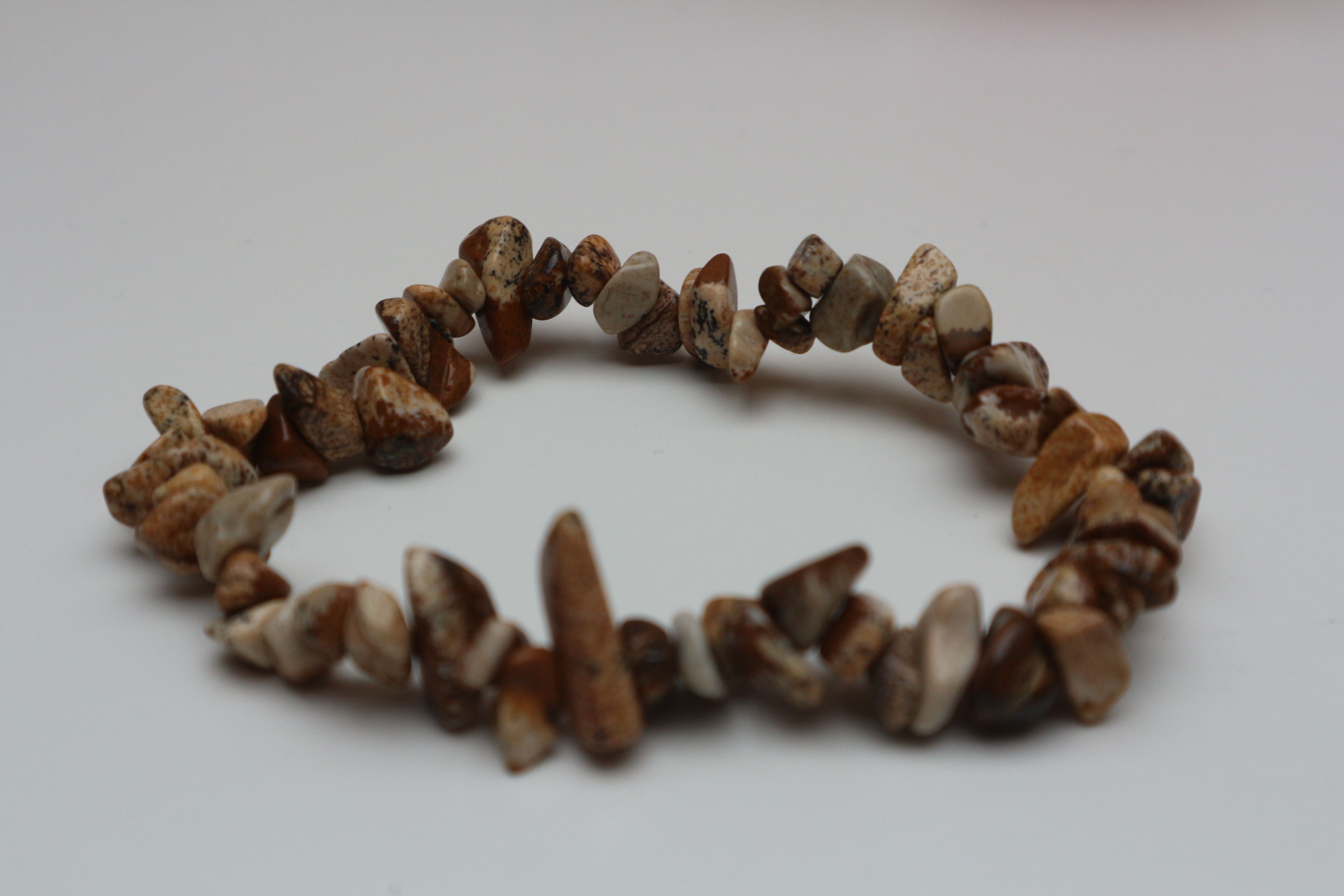 Gespaltenes Armband aus Landschaftsjaspis