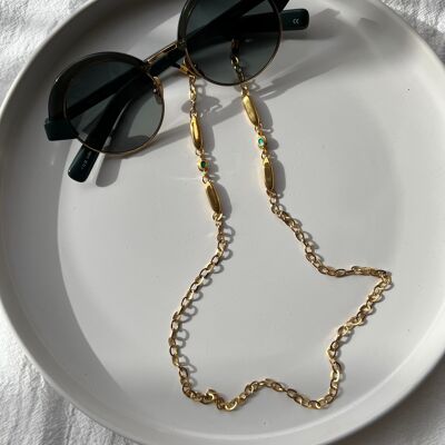 Gold Sunglasses Chain, Eyeglasses Chain, Glasses Holder, Glasses Lanyard, Gift for Her, Made in Greece