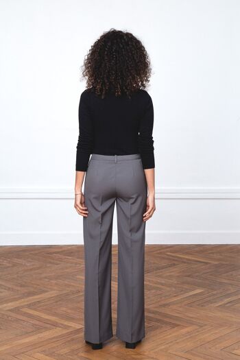 Pantalon de tailleur large - Gris - 40 6