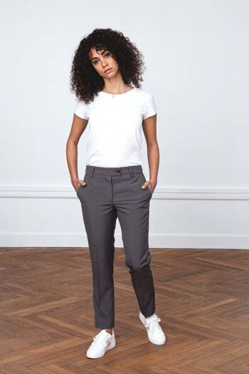 Pantalon de tailleur cigarette - Gris - 42 1