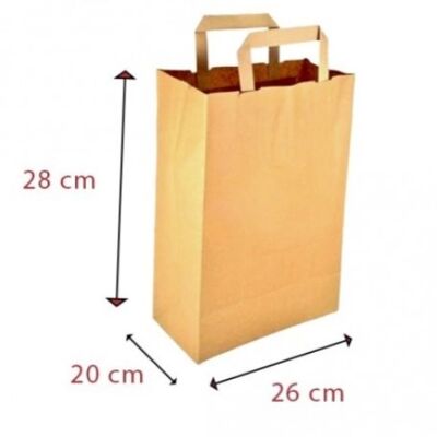 Brown kraft paper tote bag Size 5