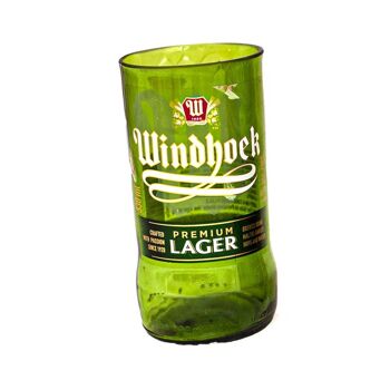 Lot de 2 gobelets en verre, bouteilles Windhoek recyclées, vert (AFR223) 3