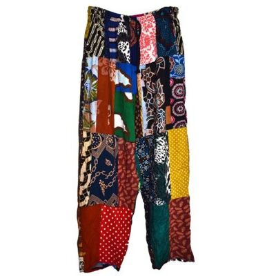 Pants/trousers, patchwork, assorted colours, extra large unisex (AH0062)