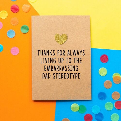 Funny Father's Day Card | Embarrassing Dad Stereotype