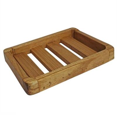 Wooden dish for soap shampoo and other solid bodycare bars 16x12x2 (AR220B)
