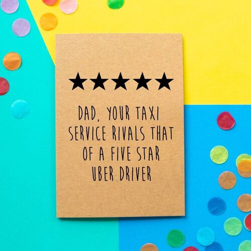 Funny Father's Day Card | Five Star Uber