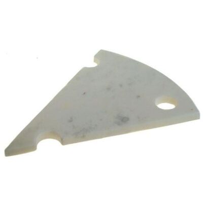 Cheese slice shaped board, white stone (ASH19734)