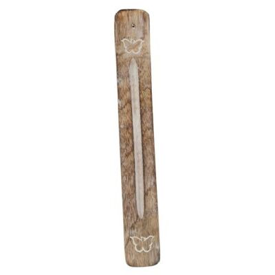 Wooden incense holder/ashcatcher, butterfly (ASH2047)