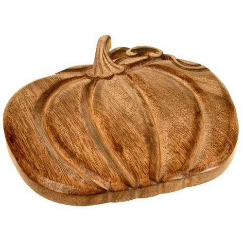 Trivet, mango wood, pumpkin shape (ASH2060)