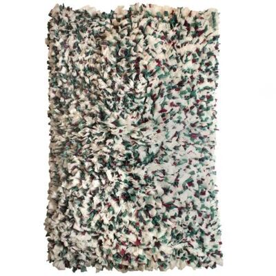 Fluffy recycled rug, multicoloured (ASH2070)