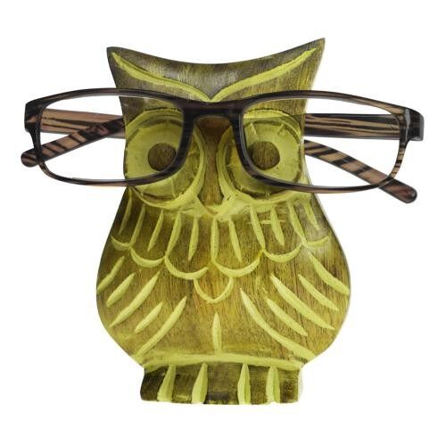 Spectacle stand, mango wood, owl green (ASH2081)