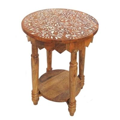 Occasional table, mango wood round (ASH2131)