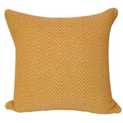 Cushion Cover Soft Recycled Cotton Yellow 40x40cm (ASH2262)