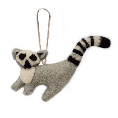 Hanging decoration, felt lemur (ASHF12)