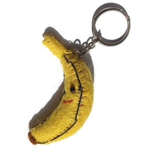 Keyring, felt banana (ASHF33)