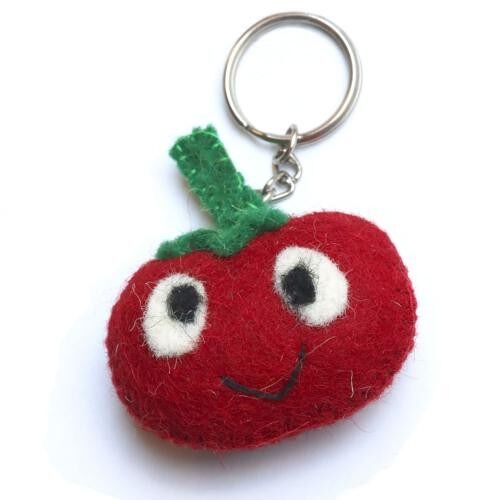 Keyring, felt tomato (ASHF34)