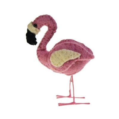 Hanging decoration, felt flamingo (ASHF41)