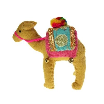 Hanging decoration, felt camel (ASHF42)