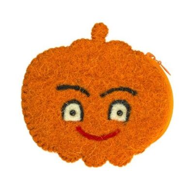 Felt purse pumpkin (ASHFP05)