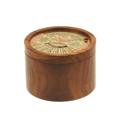 Wooden 50 year calendar box (ASP016)