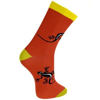 Bamboo socks, gecco terracotta, Shoe size: UK 3-7, Euro 36-41 (ASP041MED)