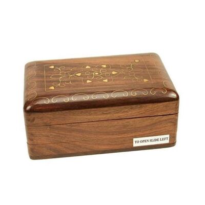 Wooden secret lock box (ASP082)