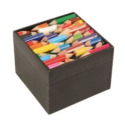 Box, recycled crayons 8x8x6cm (ASP1345)
