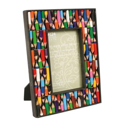 Photo frame, recycled crayon, for 4x6" photo (ASP1346)